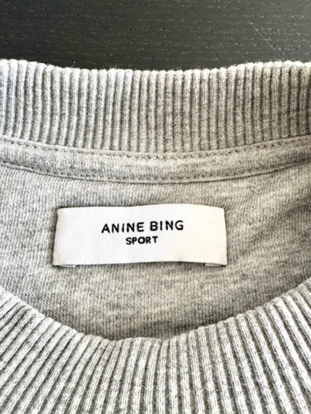 ANINE BING LT. GREY SWEATSHIRT- XS (Pristine Like-New Condition) - Picture 4 of 11